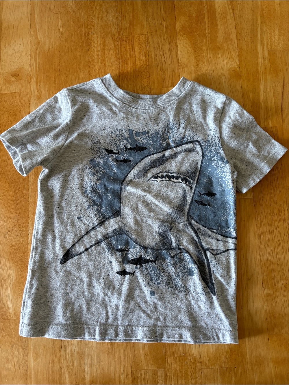 Garanimals Gray Tee with Shark Graphic and Blue Splash